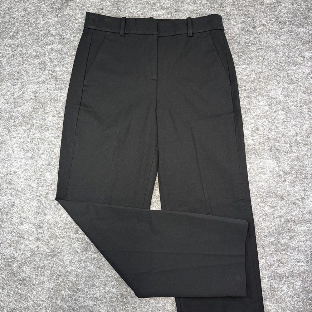 NEW J Crew Kallie Straight Leg Pant womens 4 black stretch business casual BO899